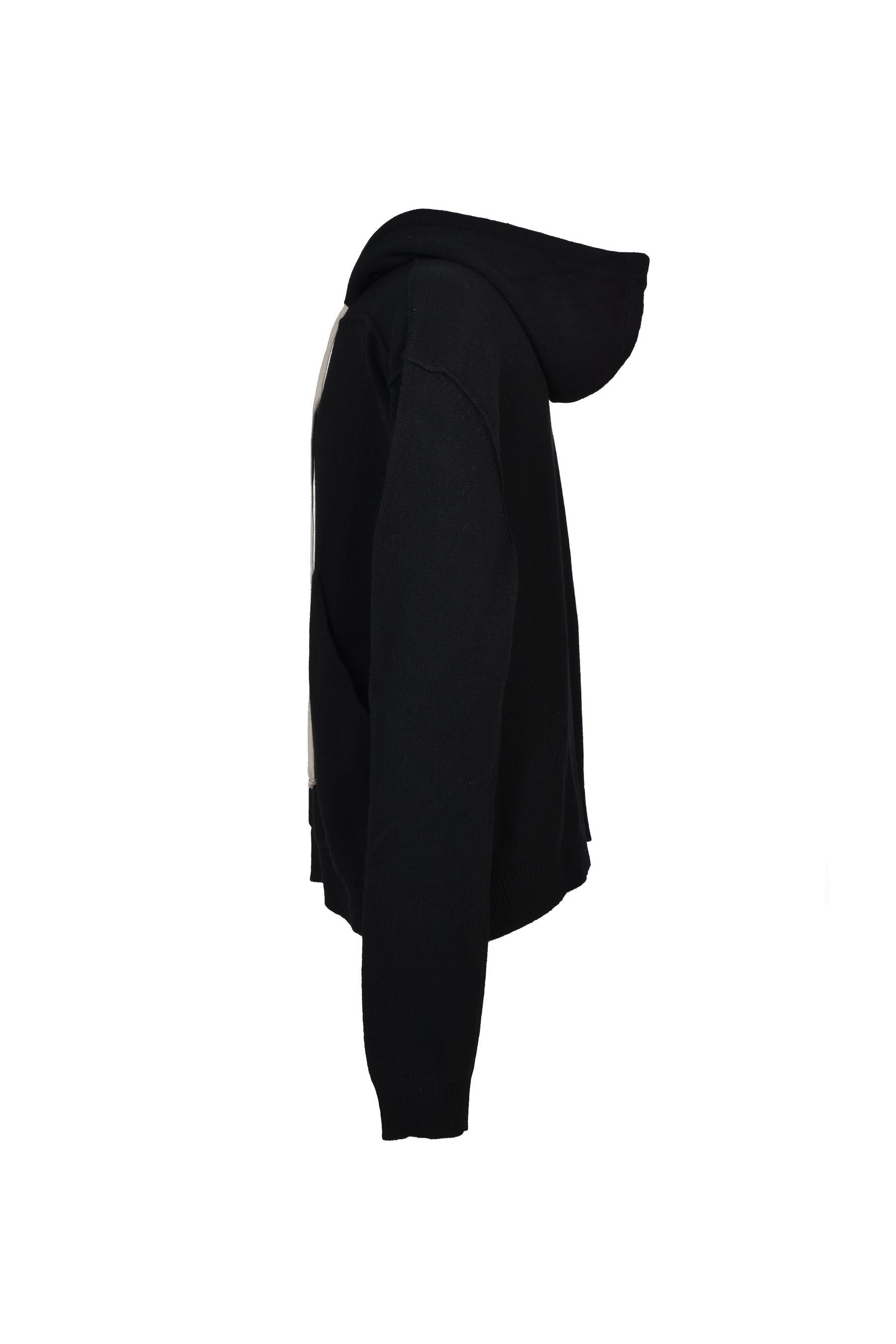 ZIPPED HOODIE / BLK