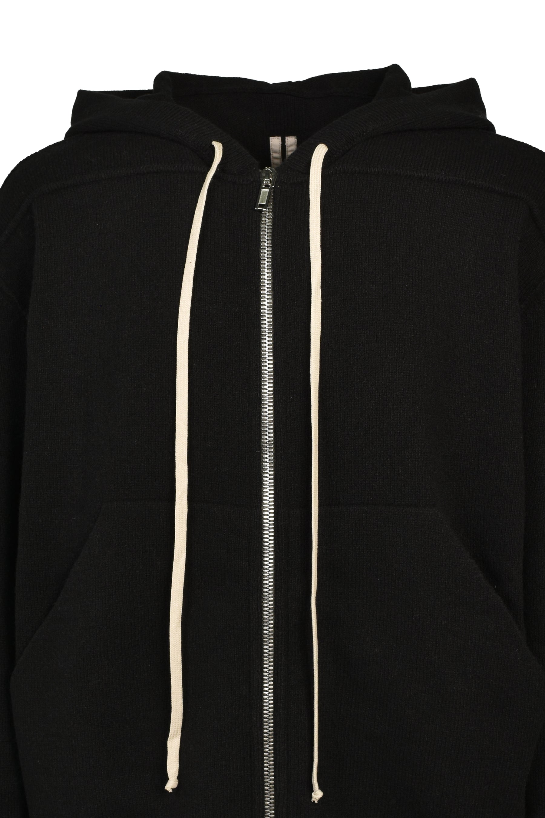 ZIPPED HOODIE / BLK
