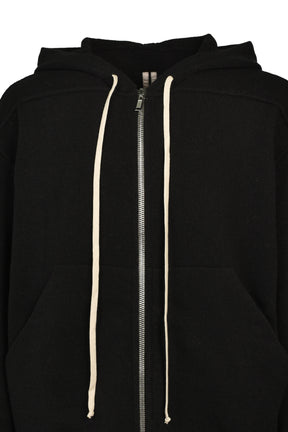 ZIPPED HOODIE / BLK