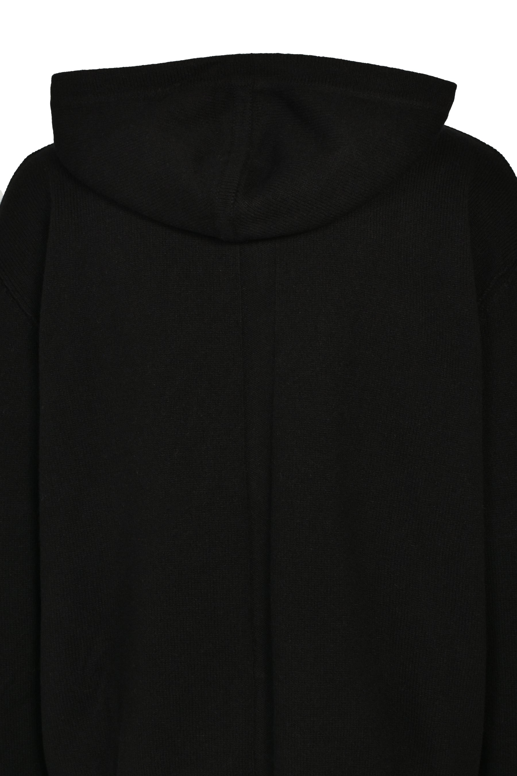 ZIPPED HOODIE / BLK
