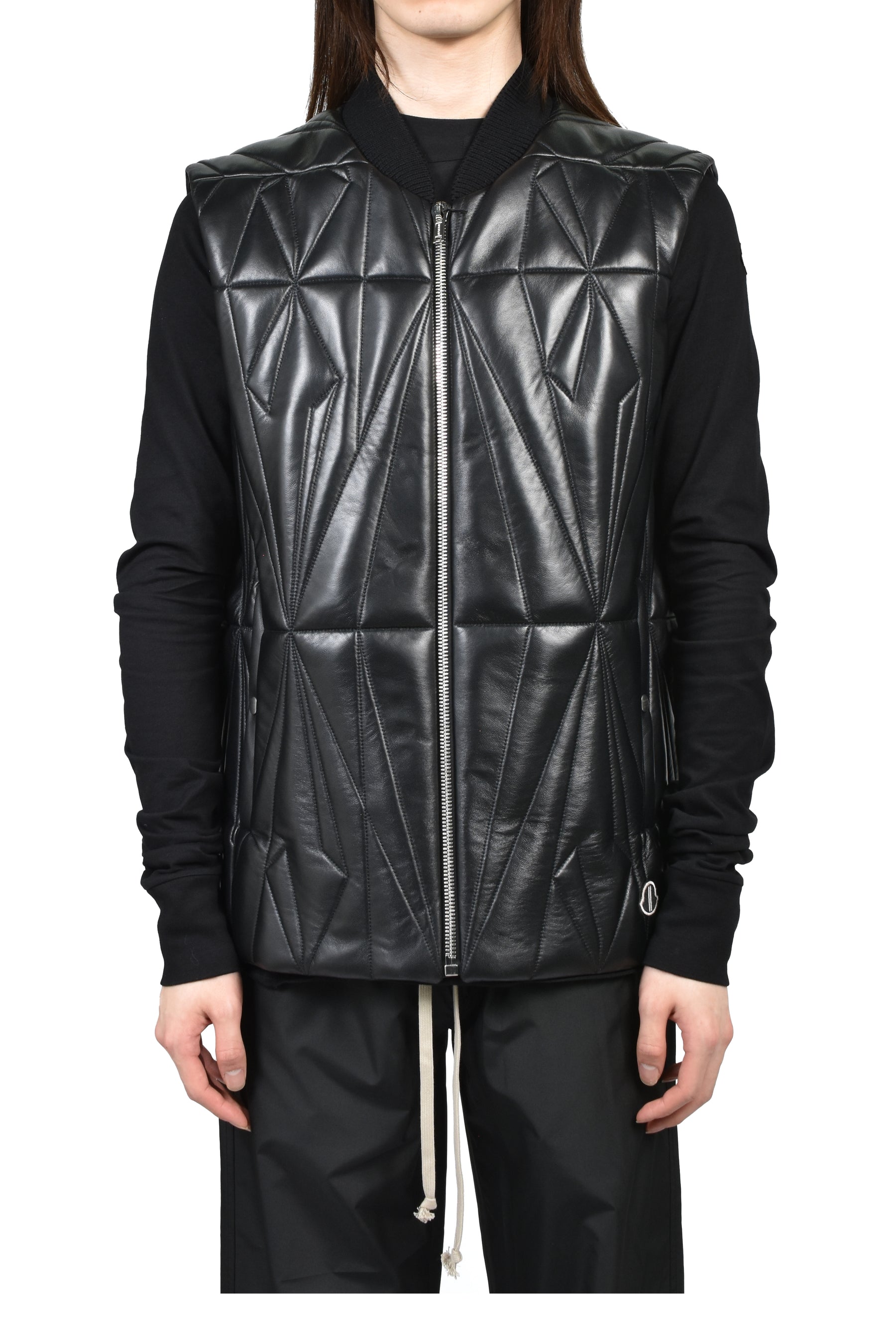 MONCLER + RICK OWENS GEOCAMO FLIGHT VEST / BLK