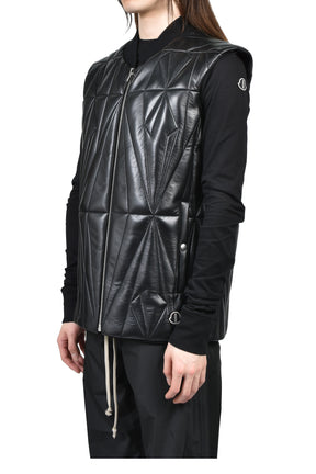 MONCLER + RICK OWENS GEOCAMO FLIGHT VEST / BLK