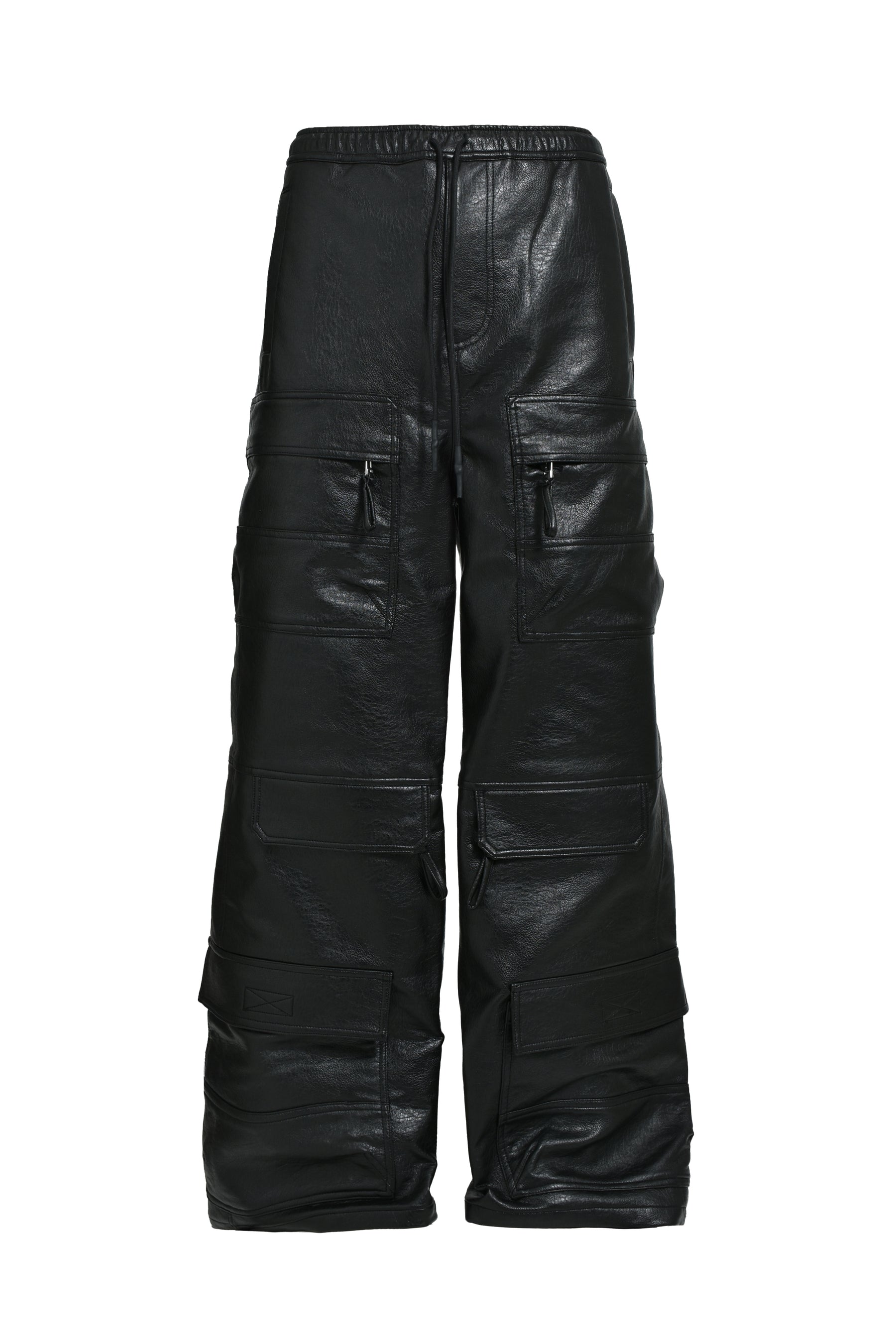 BREATH ブレス FW25 FAUX LEATHER CARGO PANTS / BLK - NUBIAN ヌビアン