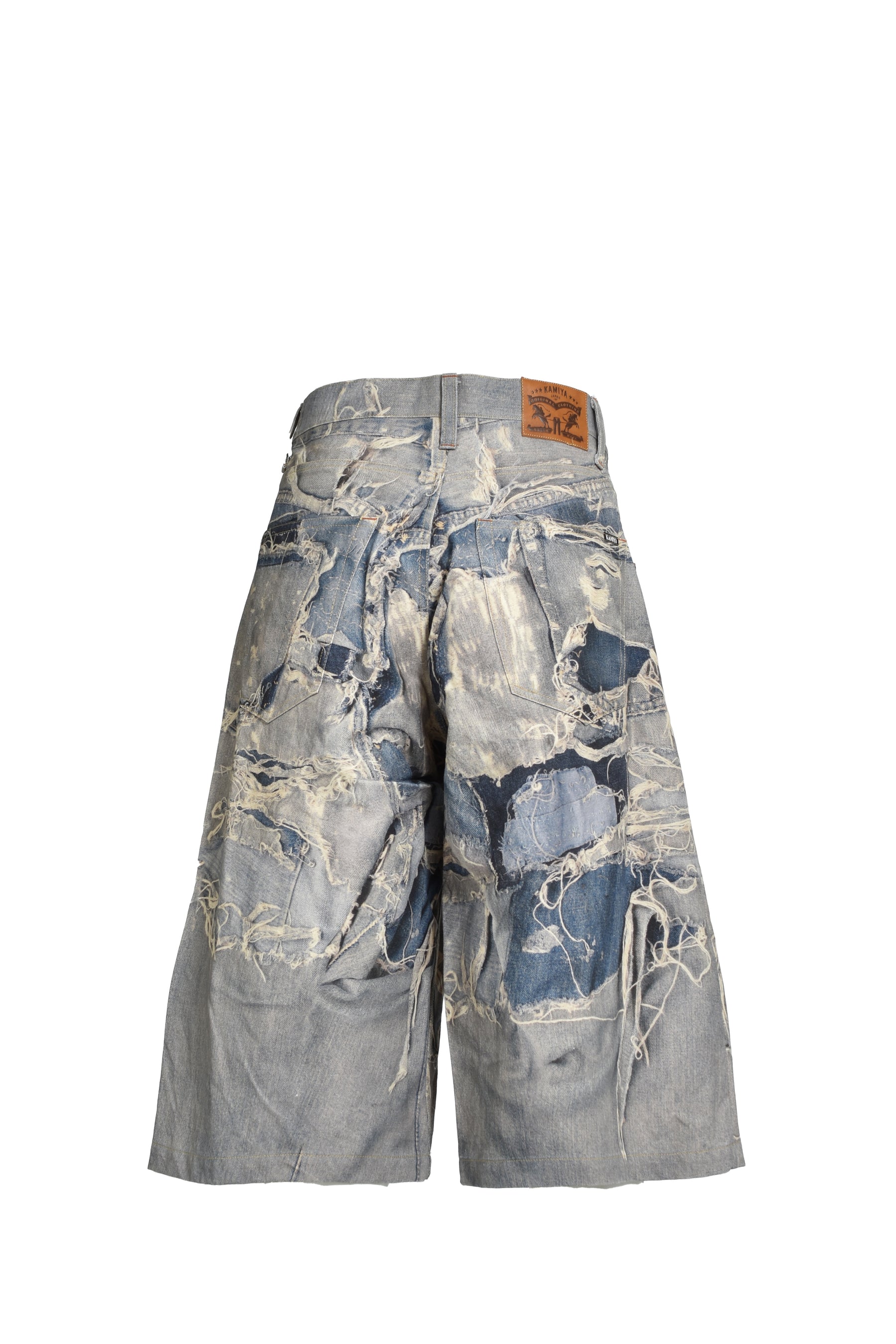 TROMPE-L'OEIL PRINT BERMUDA SHORTS / IND