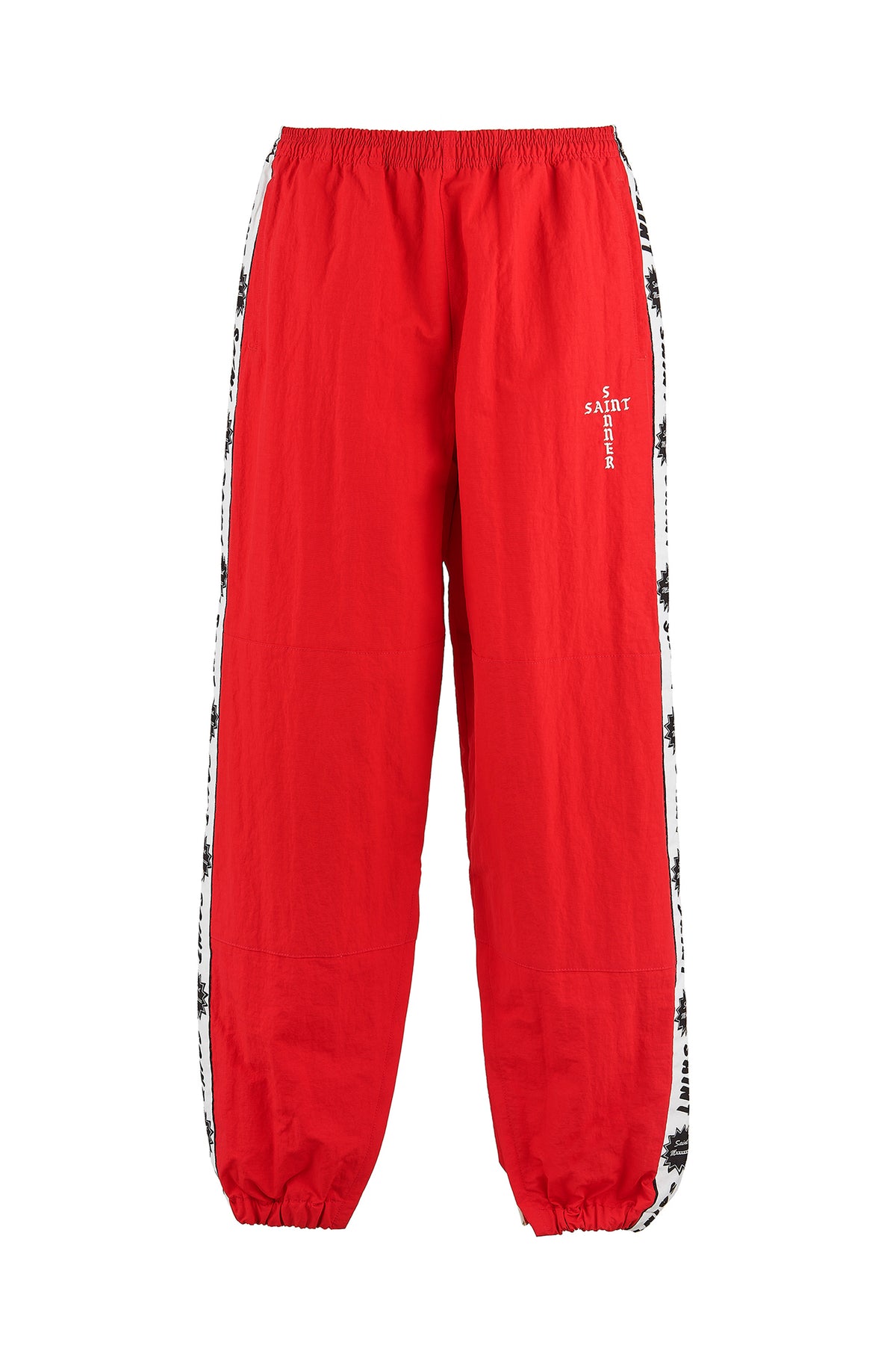 TRACK PANTS/SIDE TAPE / RED