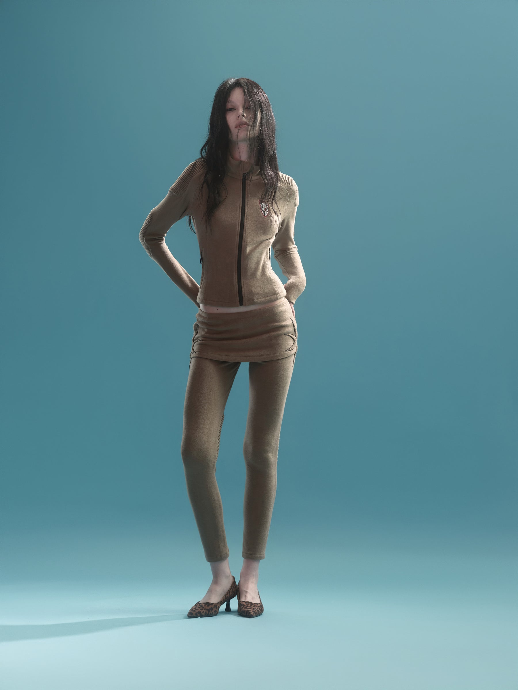 STARFISH PATCH BIKER JACKET / SAND