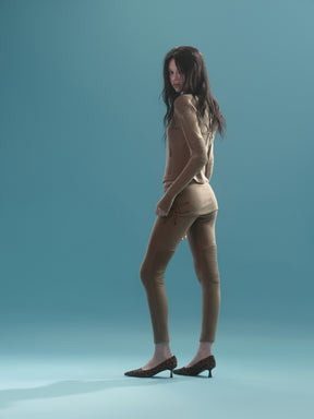 STARFISH PATCH BIKER JACKET / SAND