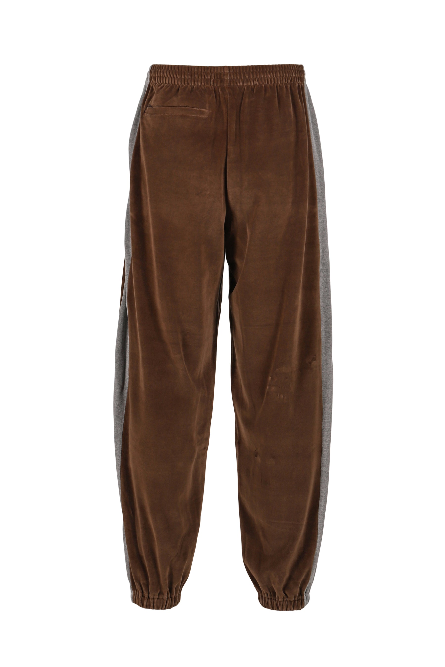 SIDE LINE SWEAT PANT - C/PE VELOUR / BRW