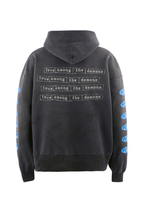 HOODIE/LOVE AMONG / BLACK 