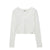 G CLASSIC V-NECK LONG SLEEVE / WHT