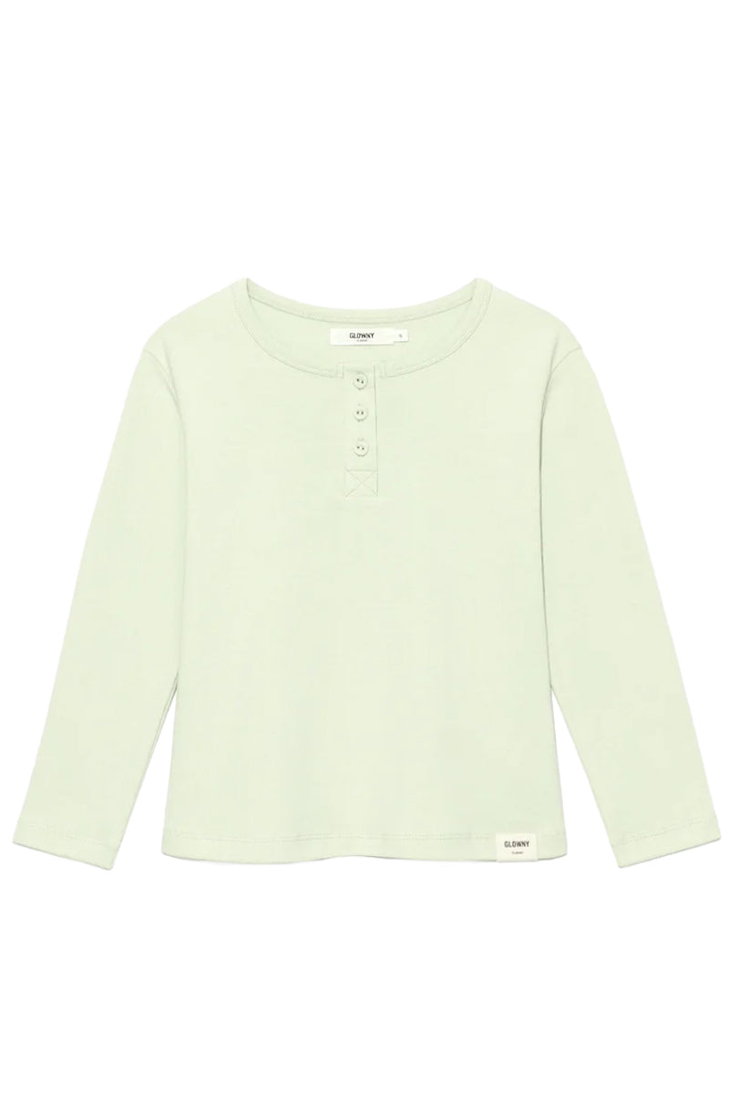 3/4 BUTTON FLY TEE / PISTACHIO