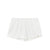 BUTTON FLY MINI SHORTS / WHT