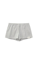 BUTTON FLY MINI SHORTS / MELANGE GRY 