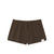BUTTON FLY MINI SHORTS / CHOCO BRWN