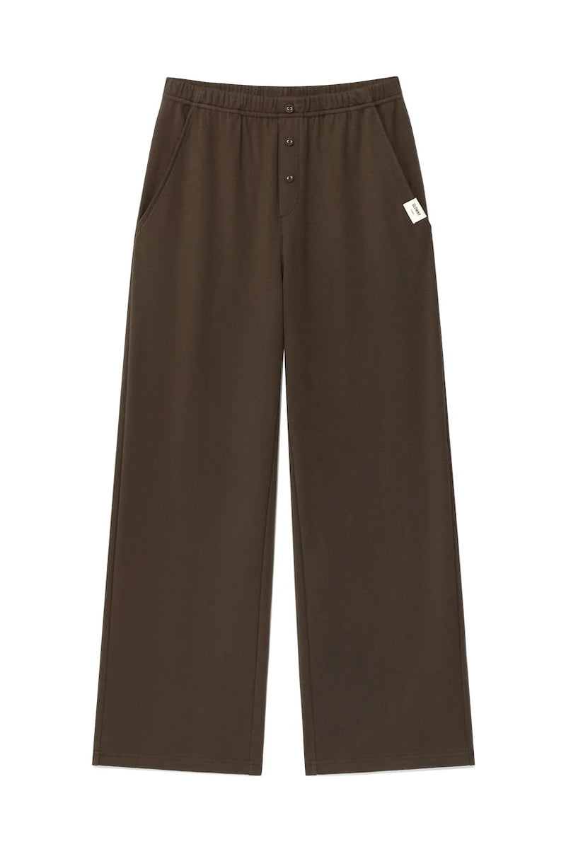 G BUTTON FLY PANTS / CHOCO BRWN