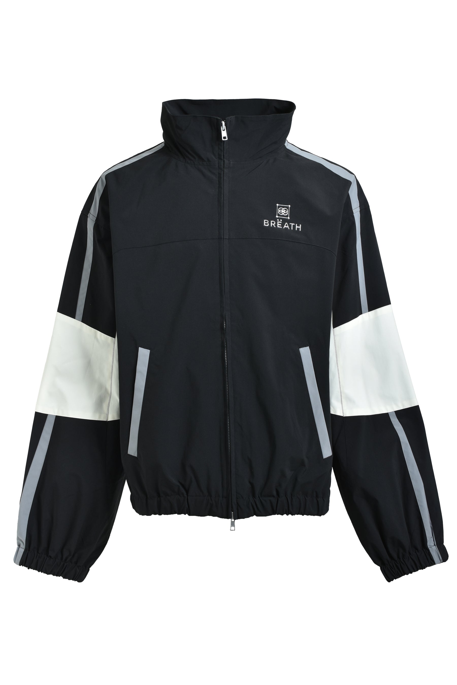 CREST LOGO WARM UP JACKET / BLK 