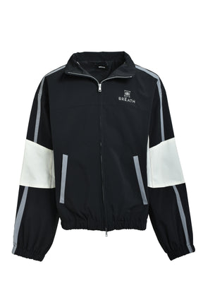 CREST LOGO WARM UP JACKET / BLK 