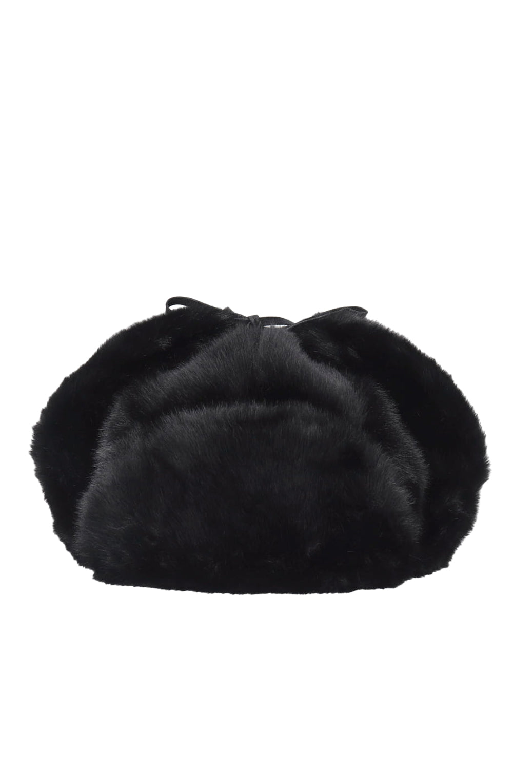 FAUX FUR TRAPPER / BLK