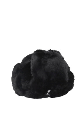 FAUX FUR TRAPPER / BLK