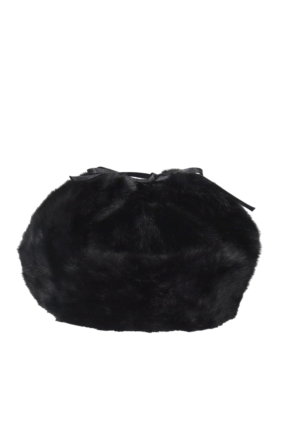 FAUX FUR TRAPPER / BLK
