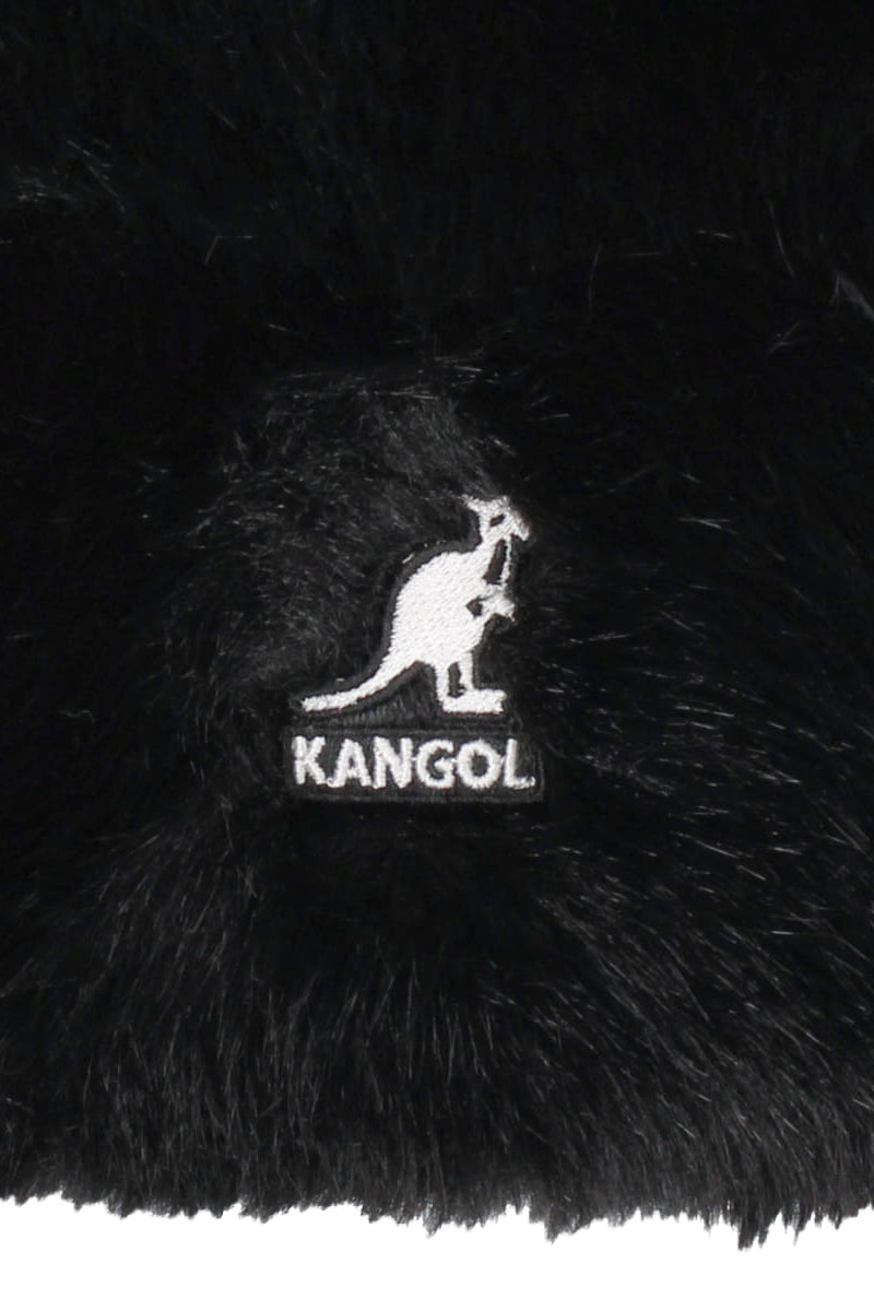 FAUX FUR TRAPPER / BLK