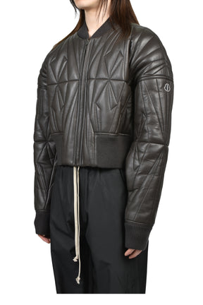 MONCLER + RICK OWENS GEOCAMO CROPPED JACKET / DUST