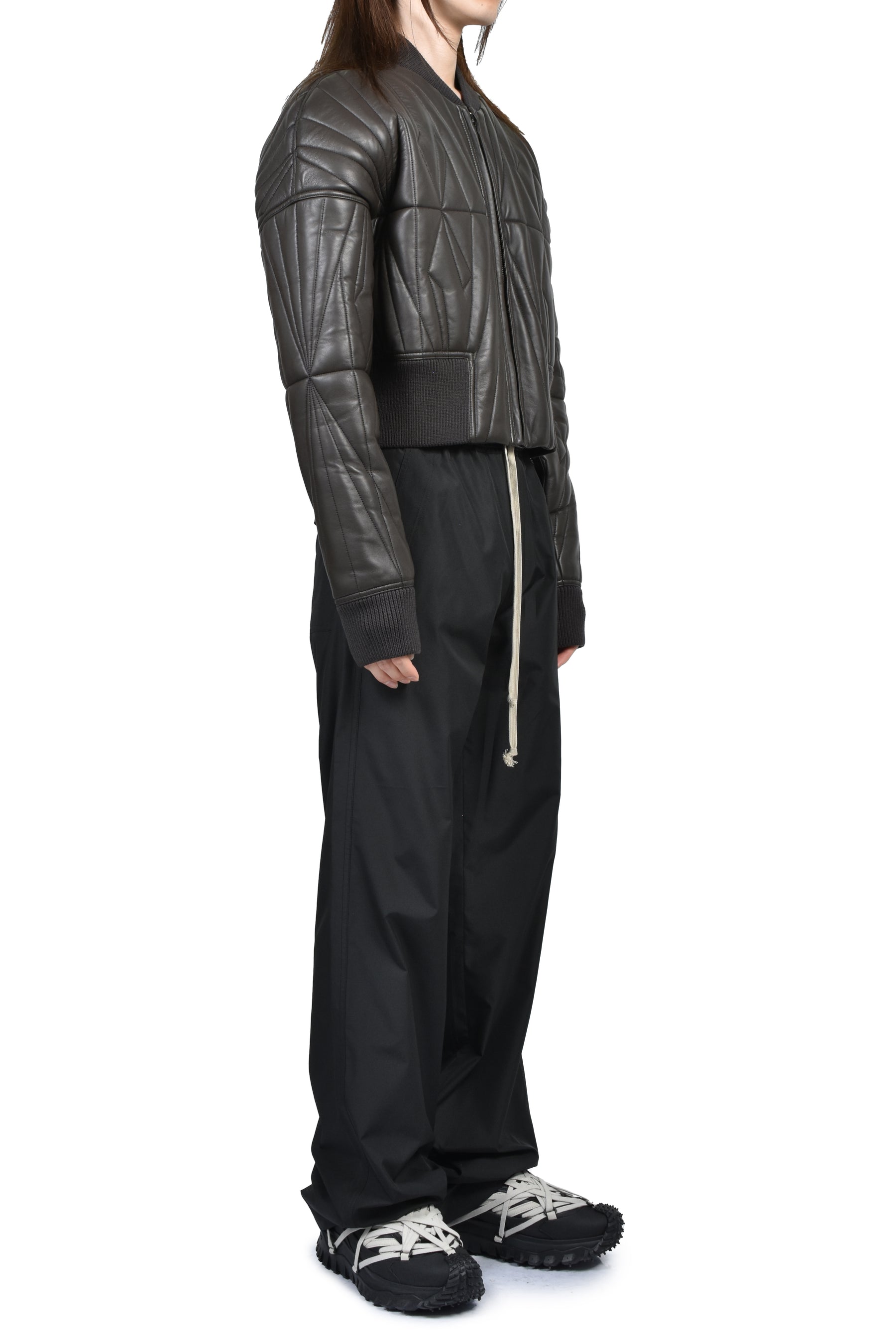 MONCLER + RICK OWENS GEOCAMO CROPPED JACKET / DUST