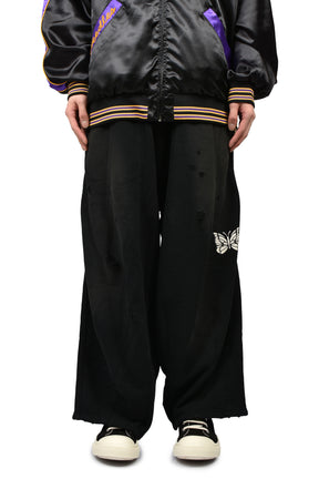 Needles ニードルス SS26 DECONSTRUCTED H.D. SWEAT PANT / BLK