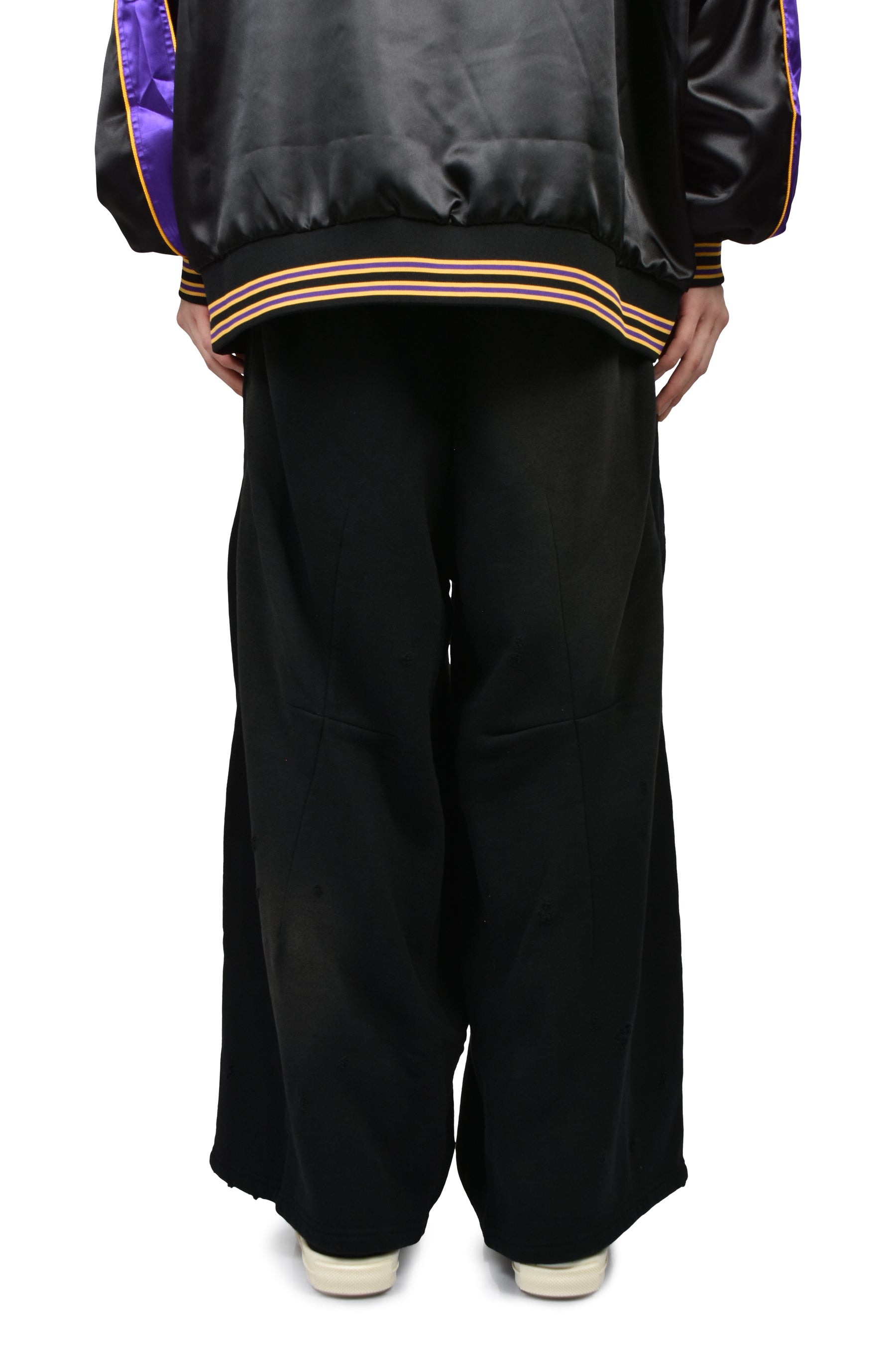 Needles SS26 DECONSTRUCTED H.D. SWEAT PANT / BLK - NUBIAN
