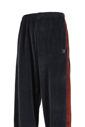 SIDE LINE SWEAT PANT - C/PE VELOUR / NVY