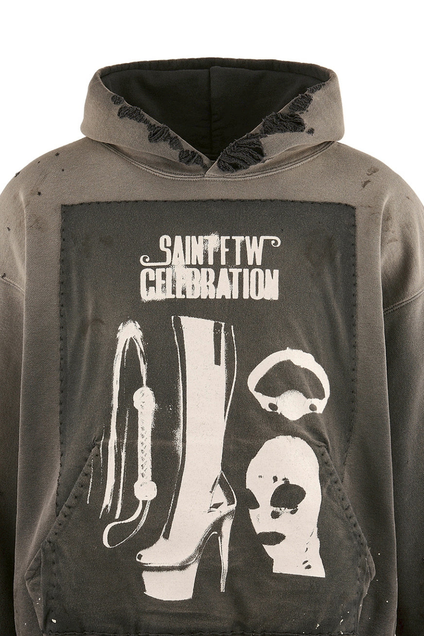 HOODIE/SAINT CELEBRATION / BLK 