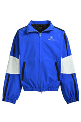 CREST LOGO WARM UP JACKET / BLU