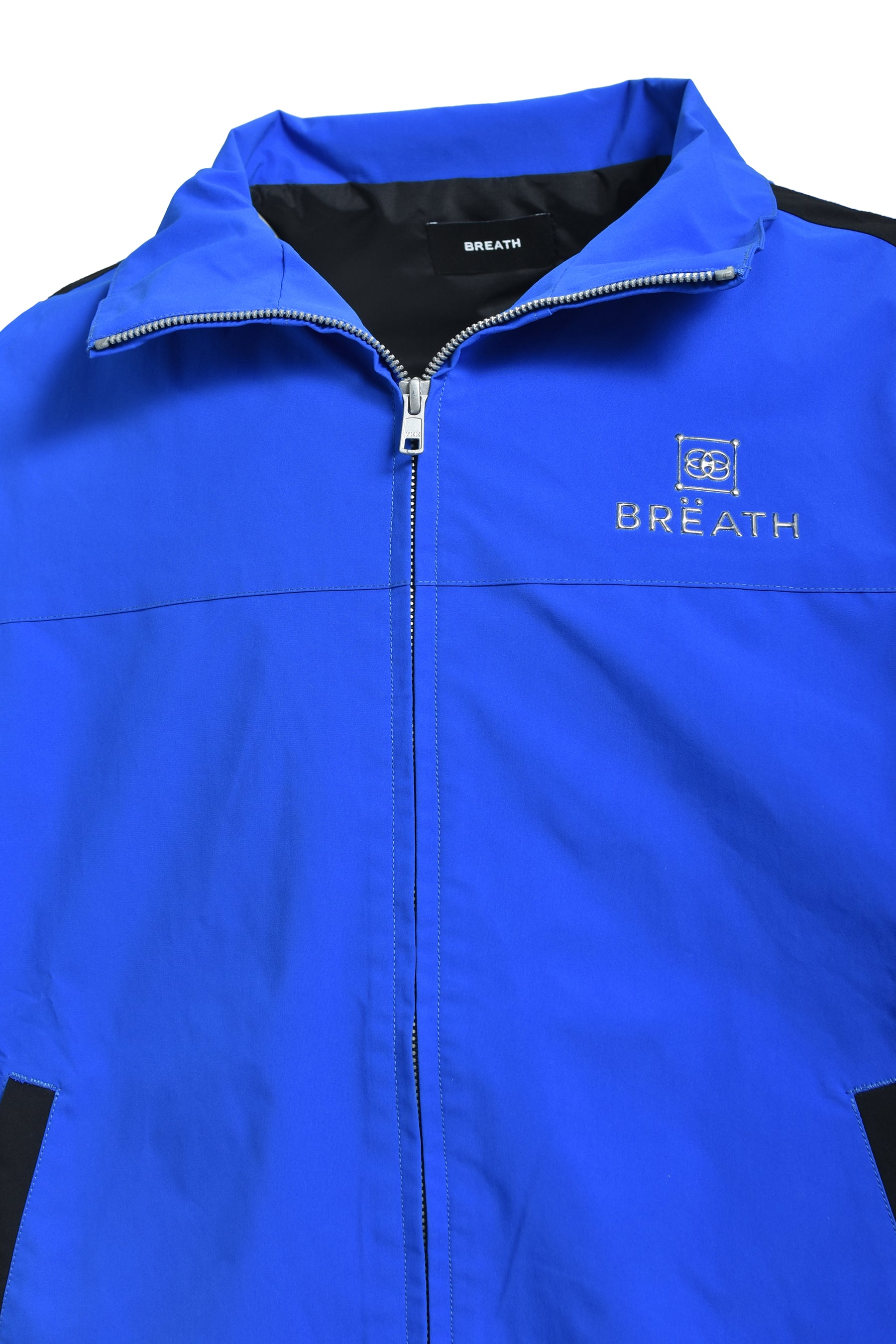 CREST LOGO WARM UP JACKET / BLU