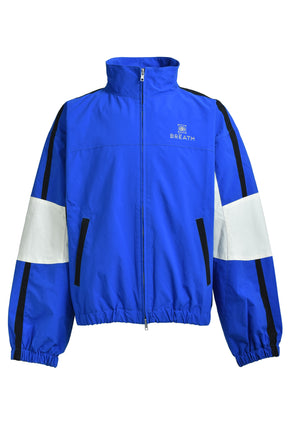CREST LOGO WARM UP JACKET / BLU