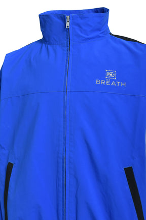 CREST LOGO WARM UP JACKET / BLU
