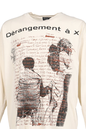 D_RANGEMENT _ X LS T-SHIRT / FADED WHT