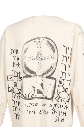 D_RANGEMENT _ X LS T-SHIRT / FADED WHT