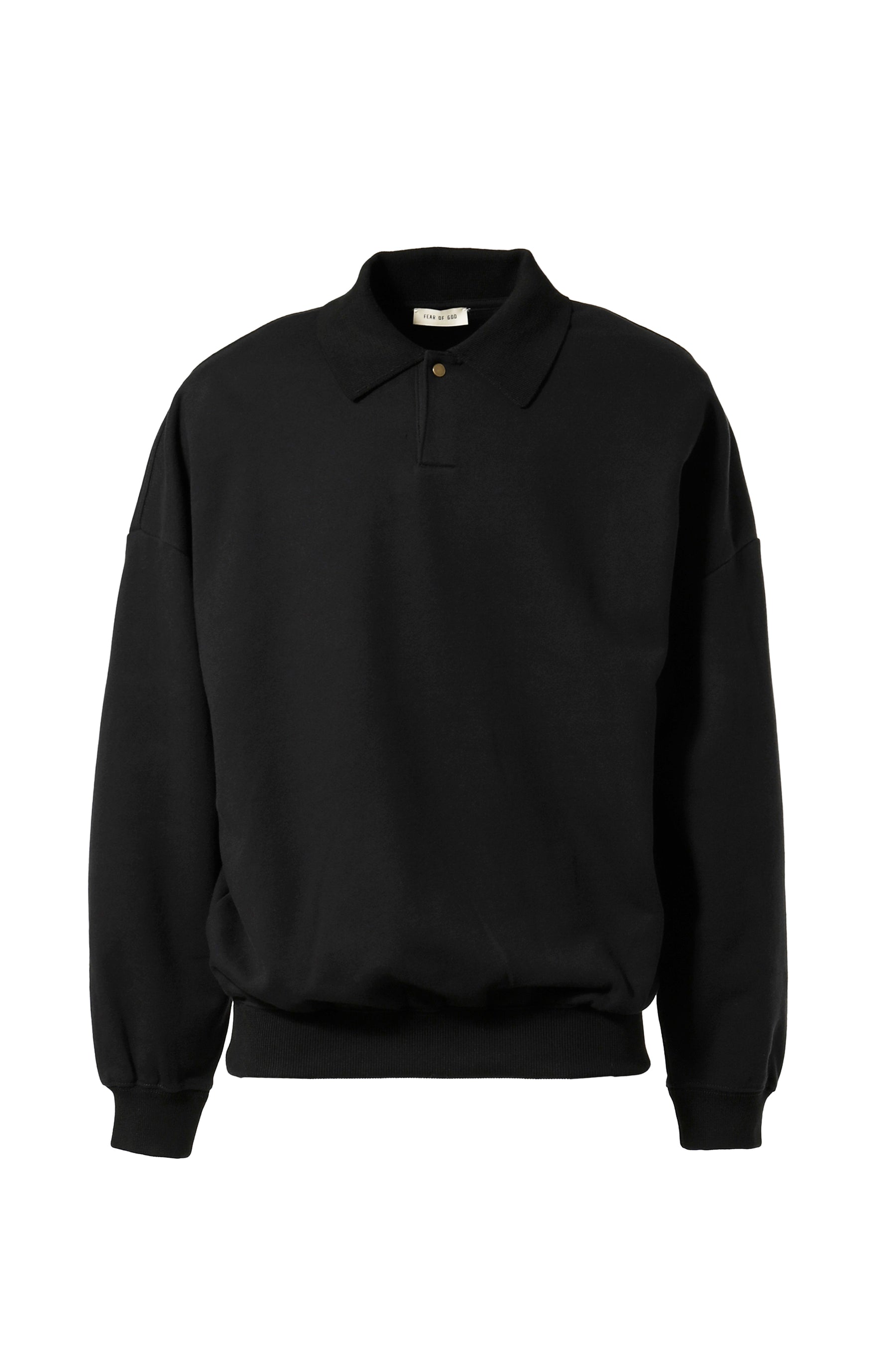 FEAR OF GOD THE ETERNAL COLLECTION ETERNAL FLEECE POLO / BLK - NUBIAN