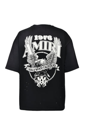 AMIRI EAGLE OVERSIZED TEE / BLK