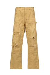 HEAVY SUN-FADED DUCK PAINTER PANTS / BEI
