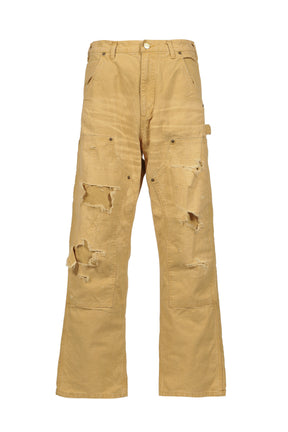 HEAVY SUN-FADED DUCK PAINTER PANTS / BEI