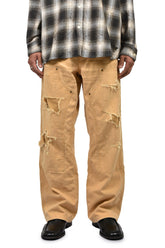 HEAVY SUN-FADED DUCK PAINTER PANTS / BEI