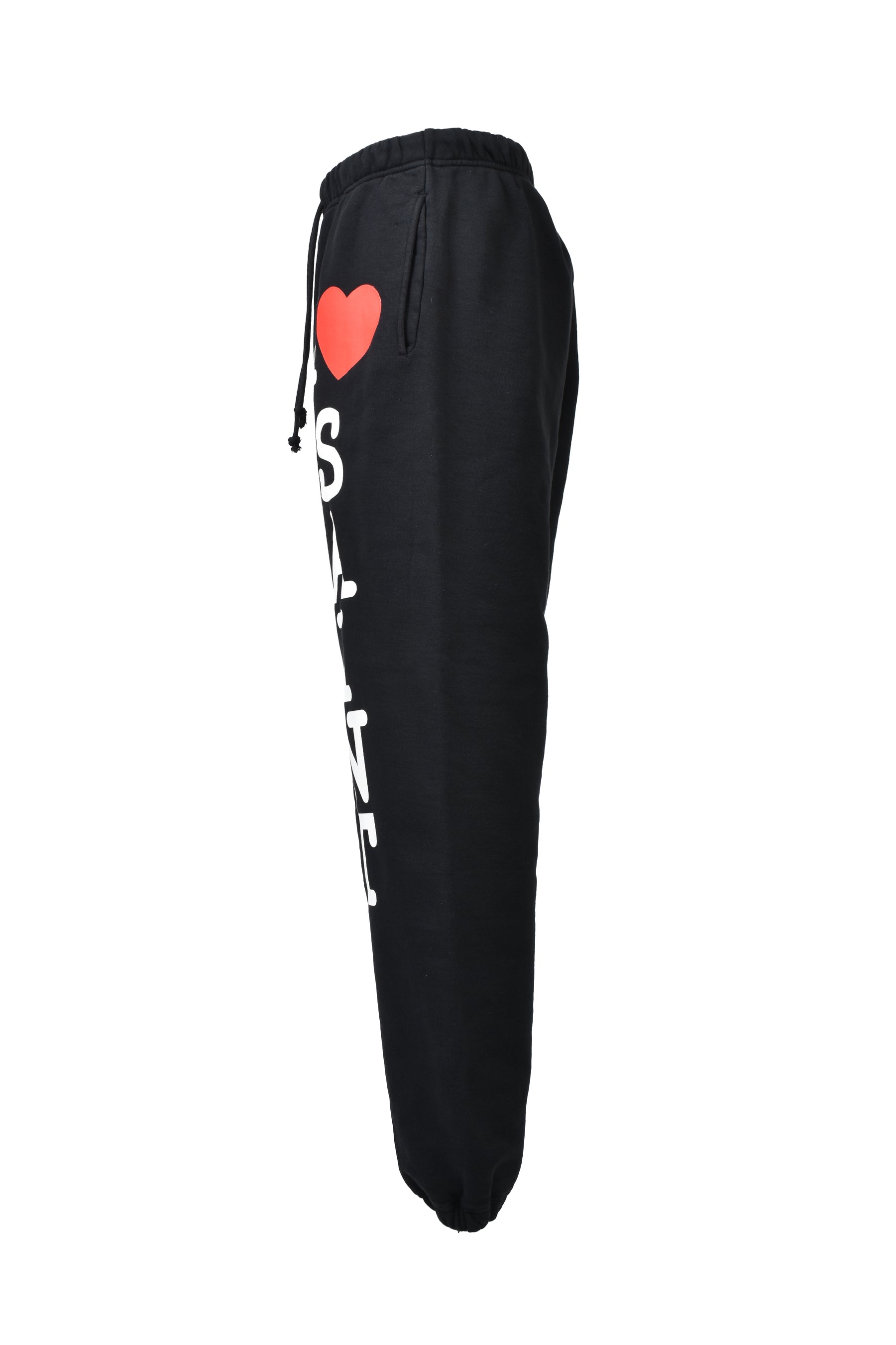 SWEAT PANTS/I LOVE SAINT / BLK