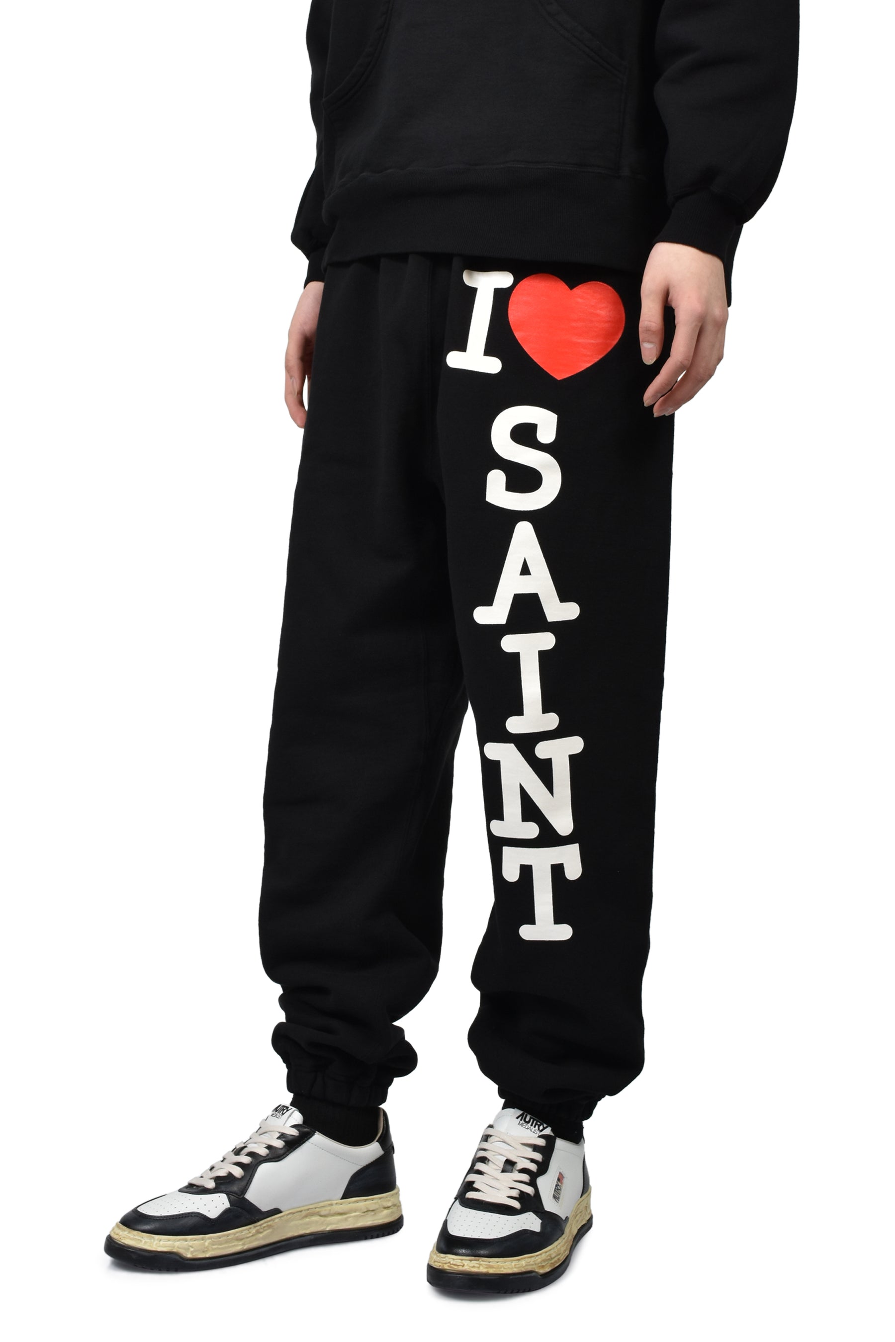 SAINT Mxxxxxx SWEAT PANTS/I LOVE SAINT / BLK
