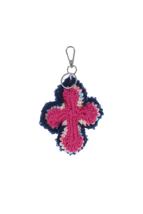 Y.A.R.N. 3D CROSS KEYCHAIN ヤーン チャーム Y.A.R.N. ヤーン SS26 3D CROSS KEYCHAIN / MULTI - NUBIAN ヌビアン