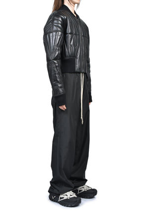 MONCLER + RICK OWENS GEOCAMO CROPPED JACKET / BLK