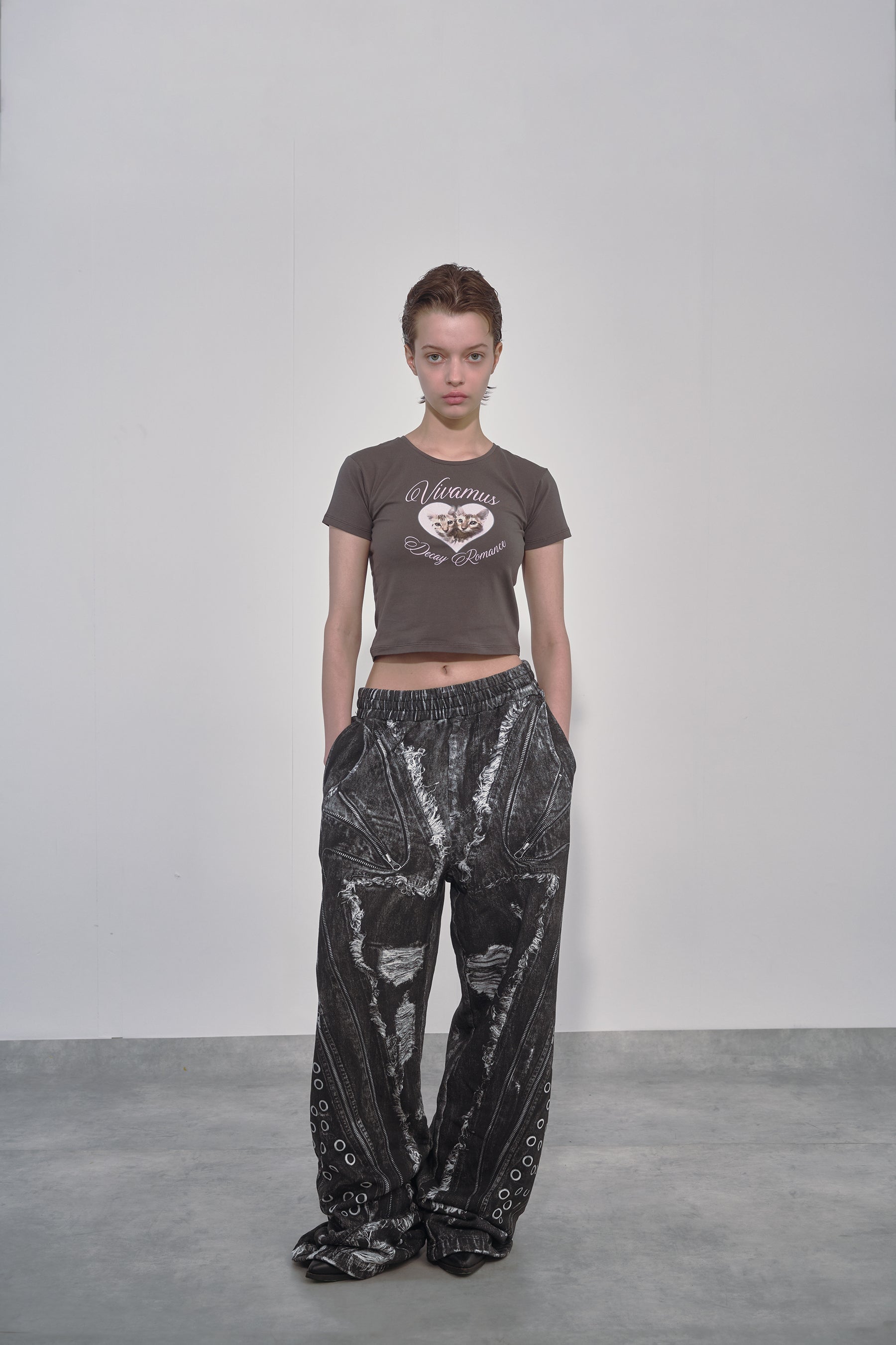 CATS MINI T-SHIRT / BLK