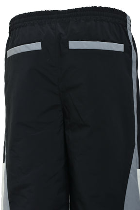 CREST LOGO WARM UP PANTS / BLK 