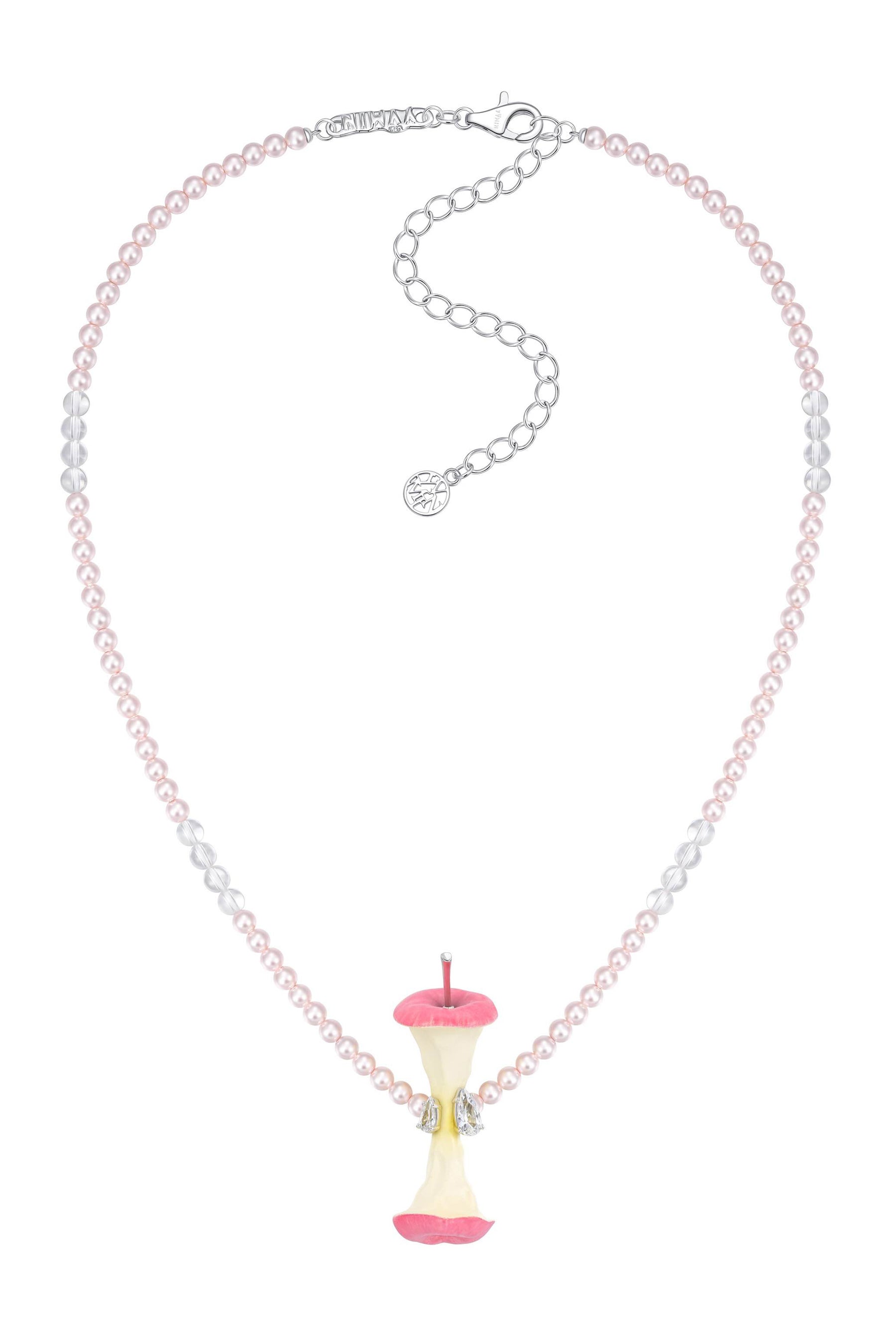 APPLE CORE PEARL NECKLACE / PNK