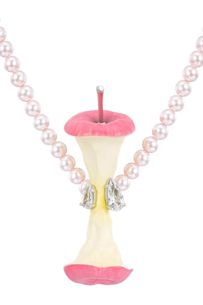 APPLE CORE PEARL NECKLACE / PNK